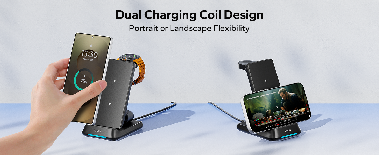 wireless 3in1 charging station for samsung