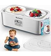 Suteck Yogurt Maker - Stainless Steel Yogurt Makers with Adjustable Time &amp; Temp Control,Automatic...
