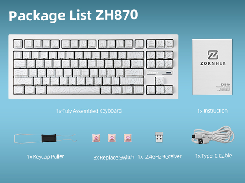zornher mechanical keyboard