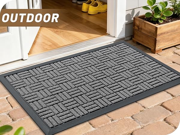 OLANLY Front Door Mat Outside Entrance