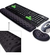 BRILA Memory Foam Mouse &amp; Keyboard Wrist Rest Support Pad Cushion Set for Computer, Laptop, Offic...
