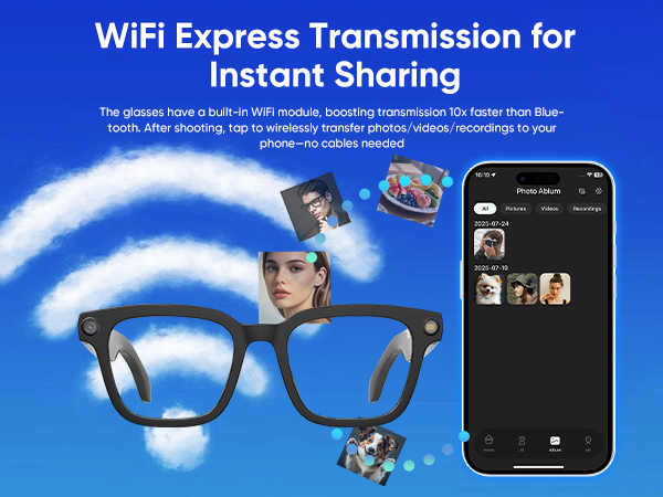 AI Smart Glasses with Camera