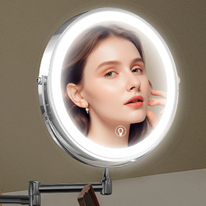 wall mounted makeup mirror