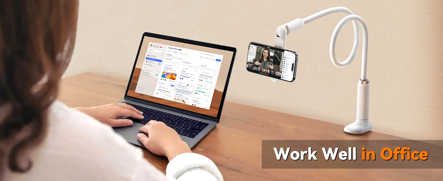 gooseneck phone mount for desk office