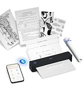 PRT Thermal Portable Printer Wireless for Travel, Inkless Bluetooth Support 8.5"x11" US Letter, A...