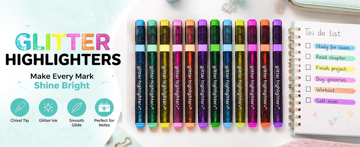 Glitter Highlighters