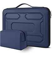 DOMISO 15.6 inch Laptop Sleeve with Pouch Shockproof Computer Bag Waterproof EVA Protective Carry...