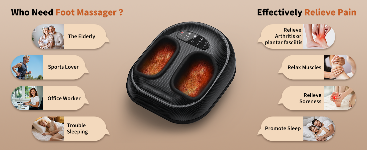 shiatsu foot massager with heat