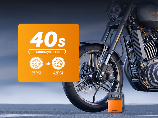 OXILAM C1 Tire Inflator Portable Air Compressor