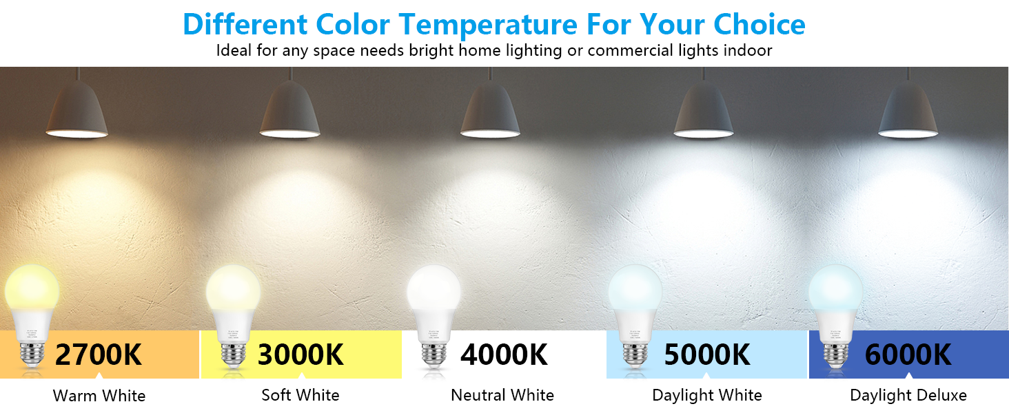  led daylight light bulbs 100 watt equivalent