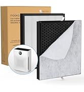 MOOKA 2 Pack Genuine Mode PR1 Air Purifier Replacement Filter, H13 True HEPA Air Purifiers for Ho...