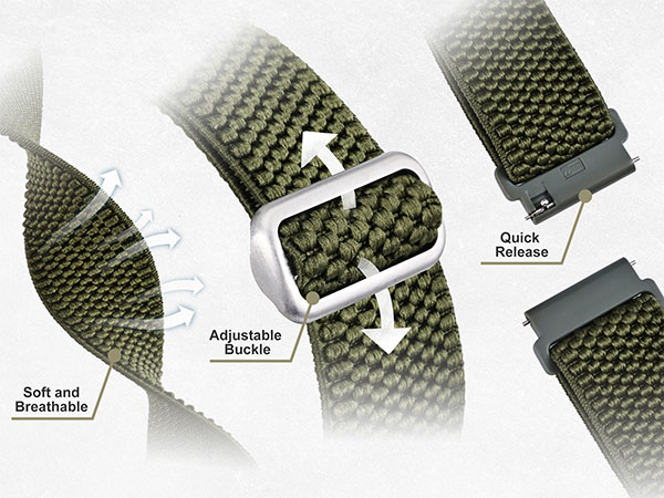 sport watchband replacement belts wristband bracelet nylon stylish casual