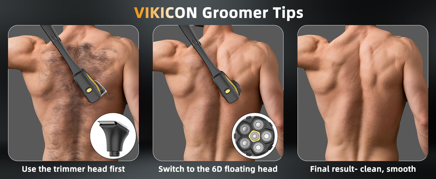 electric back shaver for men