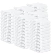 Tens Towels Pack of 60 Washcloths, 12 x 12 Inches, Lighter Weight, Quick to Dry, Super Soft &amp; Abs...