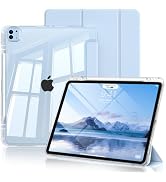 Zktuyu Clear Case for iPad Pro 12.9 inch 6th/5th/4th/3rd Gen &amp; iPad Air 13 inch (M4/M3/M2) with P...