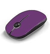 Unipows Wireless Mouse - 2.4G Slim Portable Computer Mouse with Nano Receiver, Less Noise Mobile ...