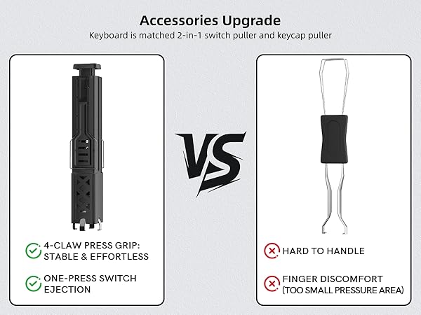 75% Wireless Mechanical Gaming Keyboard Bluetooth 5.0/2.4GHz/USB C Thocky Creamy Keyboard