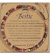 ZOKCC 30th 40th 50th 60th 70th 80th Birthday Gifts for Women, Natural Stone Bracelet Birthday Gif...