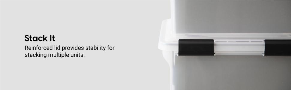 stackable organizer, storage quart, iris usa, storage container, tote box, storage tub, durable box