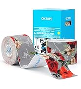 OK TAPE Patterned Kinesiology Tape, Elastic Physical Therapy Athletic Tape for Pain Relief &amp; Musc...