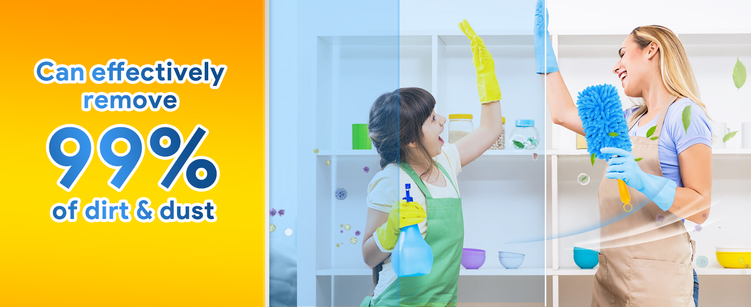 KEEPOW Reusable Duster Refill Compatible with Swiffer Duster Refill