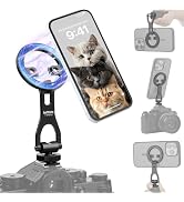 Leftfoto Metal Strong Magnetic Phone Stand with Cold Shoe -Adjustable Foldable Holder for iPhone ...