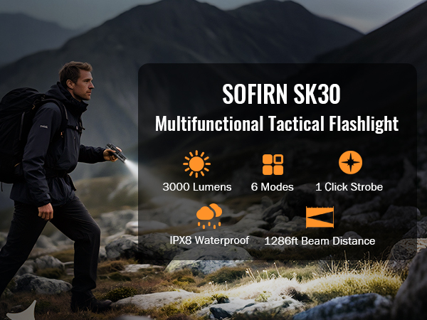 multifunctional tactical flashlight