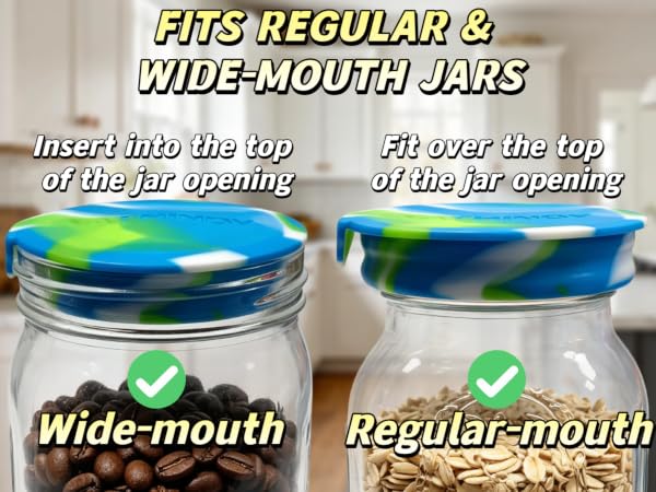 silicone mason jar lids