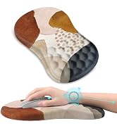 AIMSA Upgraded Wrist Rest Support Mouse Pad, Ergonomic Mousepad Massage Memory Foam Design, Pain ...