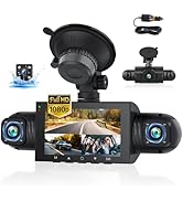 360 Degree View 4 Channel Dash Cam for Cars,Dash Cam Car Camera Front and Rear Inside Left Right ...