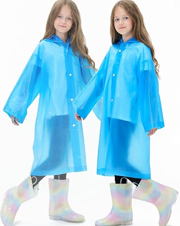 girl boy raincoat