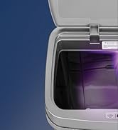 NINESTARS 13 Gallon Odor Neutralizing Smart Trash Can, UV + Ozone Dual Purification, Odor Control...