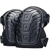 NoCry Professional Knee Pads for Construction Work with Heavy Duty Foam Padding and Comfortable G...