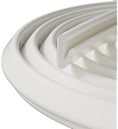 19.7ft V-Shape Weather Stripping Door Frame Seal Strip,Self-Adhesive Door Gap Filler for Winter I...