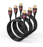 ApoJodly 10K 8K HDMI Cable 6FT 3-Pack, HDMI 2.1 Cable Ultra High Speed HDMI to HDMI Cord (8K@60Hz...