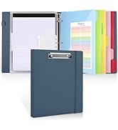 SKYDUE 3 Ring Binder with Clipboard,1 Inch Binder, 13.2