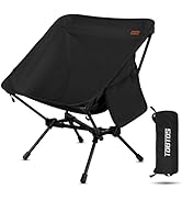 TOBTOS Ultralight Camping Chair, Portable Folding Backpacking Chair, Compact Camping Chair with C...