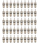 50Pcs Air Conditioning Valve Core Kit Auto AC System High Pressure Valve Stem Core Aluminum Alloy...