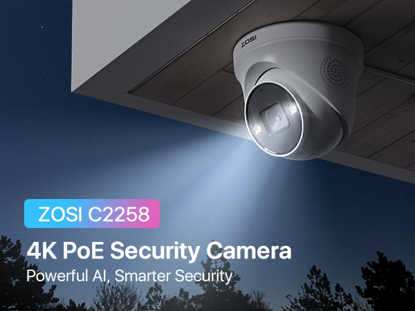 4K PoE security camera system