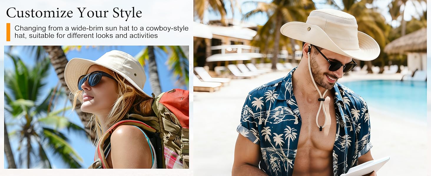 customize hat style sun hat cowboy hat for men women holiday trip