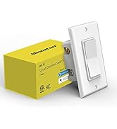 Smart Light Switch WiFi Dimmer Switch, 3-Way, Neutral Wire Required, Compatible with Dimmable LED...