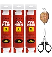 DONQL 5M PVA Mesh Carp Fishing with Scissors, 3 Pcs PVA Bags Carp Fishing, 45