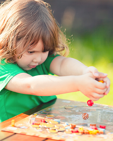 Colors Square Corner Dice with Velvet Storage Bag