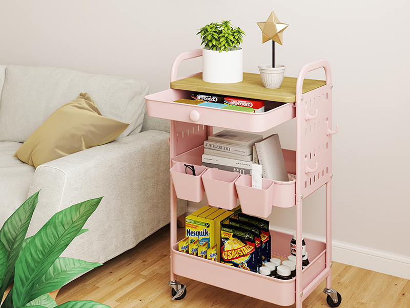 rolling cart with table top