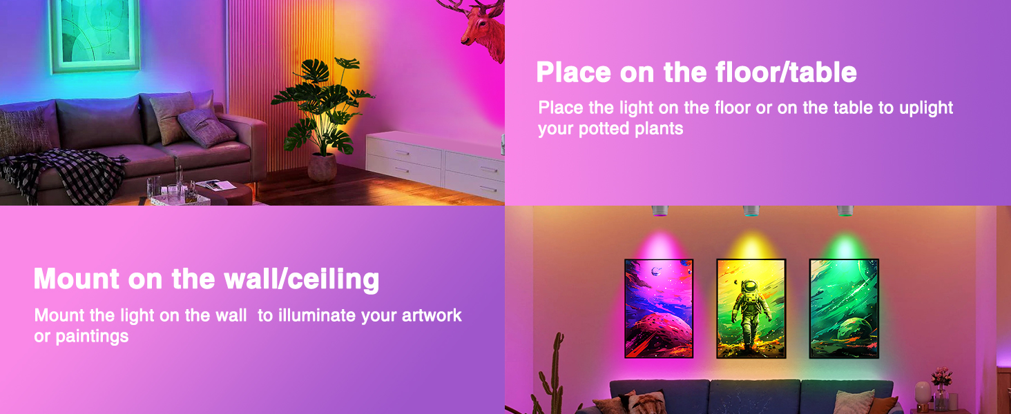 URTOM RGBW Uplightings Indoor-Place/Mount