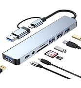 USB C Hub USB Hub 3.0, VIENON Aluminum 8 in 1 USB Splitter with 1 x USB 3.0, 3 x USB 2.0 and 1 x ...
