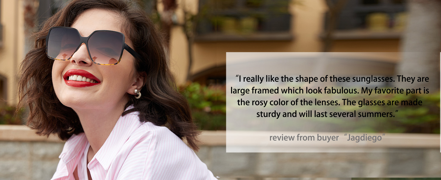 oversized sunglasses