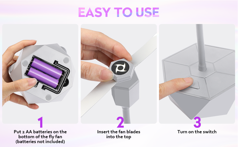 fly fans for table