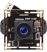 ELP 2.1mm Lens Wide Angle 1080P H.264 Microphone PC Web USB Security Camera for Computer Mini UVC...
