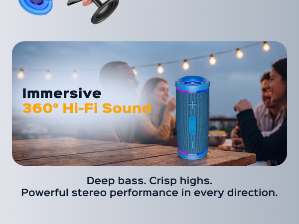 Immersive 360° Hi-Fi Sound